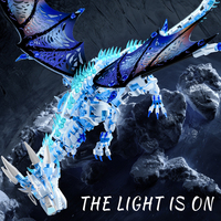MJI 13093 Ice Dragon, ensemble de blocs de construction semi-mécaniques créatifs à assembler pour enfants, collection de jouets cadeaux avec ailes mobiles