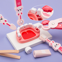 Kits médicaux Montessori, jouets de jeu de rôle de docteur, cadeaux, kit de docteur pour enfants, ensemble de jeu de dentiste, jouets de simulation, à partir de 3 ans