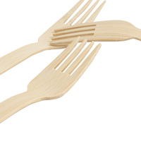 Grande alternative écologique de haute qualité vente chaude 100% couteaux en bambou jetables naturels cuillère fourchette
