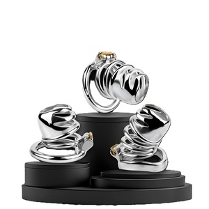 कलैबश ओपन-एंडेड पुरुष स्टील शुद्धता पिंजरे हवादार लॉक कॉक लिंग डिवाइस बीडीएसएम वयस्क उत्पाद पुरुषों 18 + - Product Image 1