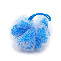 Brosse de bain Double couche pour le nettoyage du corps, éponge de bain avec Logo personnalisé en Fiber de Nylon avec coussin de bain en maille PE pour la douche