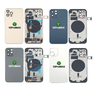 غلاف الغطاء الزجاجي الخلفي الأصلي من Xucng لهاتف iPhone X XR XS Max قطع غيار الهاتف المحمول مع تصميم شريط غلاف كامل