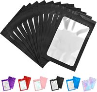 Sachets de conservation alimentaire refermables anti-odeur, sacs en aluminium thermoscellables à fermeture éclair pour échantillons, thé, bonbons et emballages pour petites entreprises