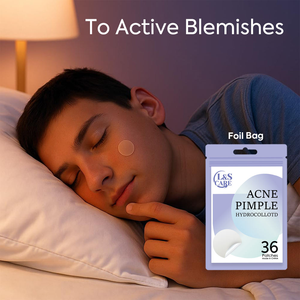 Transparent Multi-Shape <strong>Hydrocolloid</strong> <strong>Acne</strong> Patch Set 24 Patches 12mm/10mm for Pimple Treatment <strong>Hydrocolloid</strong> <strong>Acne</strong> - Product Image 5