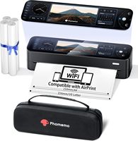 Imprimante portable sans fil Phomemo M810 à écran tactile complet, compatible AirPrint, pour les voyages, contenu personnalisé, imprimante thermique sans encre