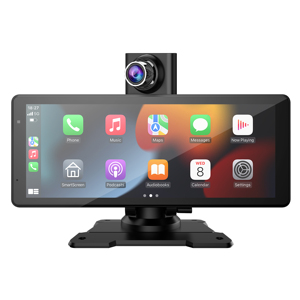 Écran CarPlay sans fil <span class=keywords><strong>pour</strong></span> voiture 8,1 pouces 4K avec rotation à 360°, caméra embarquée, CarPlay & Android Auto, autoradio, navigation/contrôle vocal/contrôle par la voix/FM - Product Image 1