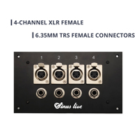 Câble audio multipaire 4 canaux avec boîtier mural XLR pour studio et scène, câble de signal multipaire pour interface audio