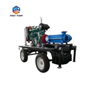 Bomba Centrífuga de Agua Trifásica Horizontal de Alta Presión (600m) Multietapa con Motor Diésel - Product Image 6