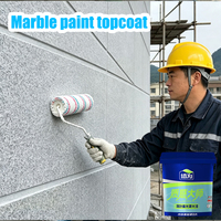 Revêtement en pierre liquide réaliste pour l'habitat |   Peinture effet marbre et granit tréfilé avec finition sans joint
