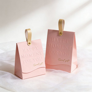 Caja de Regalo de Papel Exquisita Spot Supply, Bolsa de Regalo Premium <span class=keywords><strong>para</strong></span> Dulces de <span class=keywords><strong>Boda</strong></span> con Asa, Caja de Dulces y Bocadillos de Lujo Creativa y Única <span class=keywords><strong>para</strong></span> <span class=keywords><strong>Invitados</strong></span> - Product Image 1