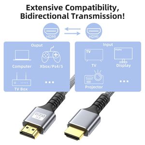 Câble HDMI Fibre Optique FJGEAR 144Hz 120Hz pour Moniteur <span class=keywords><strong>de</strong></span> Jeu Haute Vitesse 48 Gbps Prise en Charge 4K HDR 8K - Product Image 3