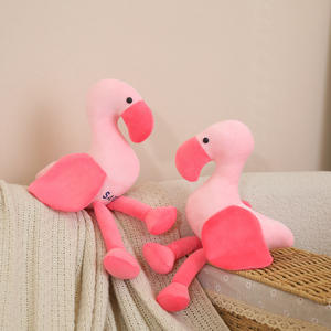 ตุ๊กตาฟลามิงโกน่ารักรูปสัตว์ผ้ากำมะหยี่นุ่มสำหรับเด็กของขวัญวันเกิดของเด็กผู้หญิงตัวเล็กของตกแต่งบ้านสวนสัตว์ - Product Image 3