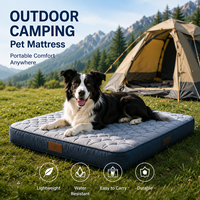Matelas pour chien robuste, soutien haute densité, structure stable, confort durable, silicone, rafraîchissant pour le voyage