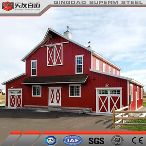 Estructura de acero prefabricada Venue Farm Barndominium Red Wedding Barndo Kits Rustic Country Pole Barn para la <span class=keywords><strong>venta</strong></span> con diseño - Product Image 5