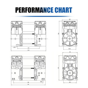 Kompresor udara oksigen pompa udara bebas minyak pasokan langsung pabrik - Product Image 3