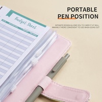 Agenda Budget Personnalisé 2026, Carnet de Budget en Cuir PU avec Enveloppes, Reliure Rigide A6