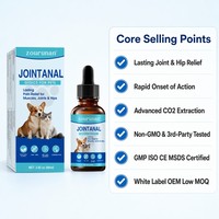 Gotas Zourunan para la Comodidad Articular de Mascotas 60ml 2.02oz, Extracción Avanzada de CO2, Gotero de Vidrio Ámbar, Bienestar Diario para la Movilidad de las Patas, Venta al por Mayor