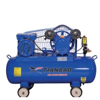 Compresseur d'air 2HP 1,5KW, vitesse 950 tr/min, débit 170L/min, pression 8/116 bar/psi, entraînement par courroie, 100 litres