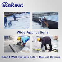 Membrana Impermeable Ligera ISOKING de 3mm, Moderna, de PP/PE/EPTFE, para Techos, Baños y Paredes, Fácil de Instalar, Barrera Transpirable