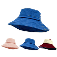 Gorra de pescador plegable personalizada Unisex, sombrero de pescador de algodón de ala ancha con protección solar superior