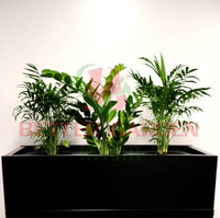 Nouvelle jardinière surélevée extérieure de forme spéciale, sur mesure, en acier Corten, pour plantes et fleurs