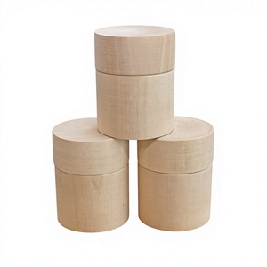 Tarro de Almacenamiento de Madera de Lujo con Tapa de Madera, Diseño Clásico, Capacidad de 250 ml, Decoración Ecológica para el Hogar, Suministro Directo de Fábrica, OEM - Product Image 1