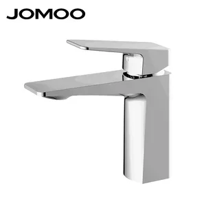 JOMOO 3 Farben Silikon Messing Körper Luxus Keramik Patrone Bad Waschbecken Wasserhahn Chrom platte Hardware Waschtisch mischer