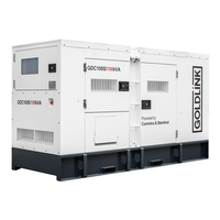 Groupe électrogène silencieux Goldlink Power Factory 80 kVA 64 kW avec ATS, démarrage automatique, vitesse 1500 tr/min, disponible 50 Hz