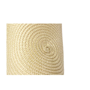 Asian Zen Style Handmade Woven Round Fringe Placemats 32cm Eco Friendly PP <b>Plastic</b> 1cm Thick Yichuan Brand <b>Table</b> <b>Mats</b> EM38 Woven - Product Image 2