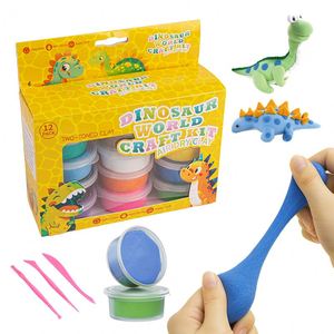 Ultra Light Playing <b>Clay</b> Soft Air Dry <b>Clay</b> Easy to Shape Dinosaurs DIY Handle Hand <b>Clay</b> Art Craft <b>Sets</b> for Kids Gift - Product Image 2