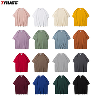 Großhandel Individuell 100% Baumwolle Leere T-Shirts Kundenspezifischer Druck Stickerei Übergröße T-Shirts Baumwolle Einfach Schulter Fall Herren T-Shirts