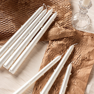 Luxury 25cm Pearl <b>Long</b> Stick Soy Wax Electroplated Cone Wishing <b>Candle</b> Suitable for Wedding Romantic Dinner Table Decoration - Product Image 3