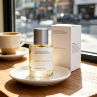 Boîte à parfum en carton biodégradable de luxe avec logo personnalisé, pelliculage brillant, carton recyclé