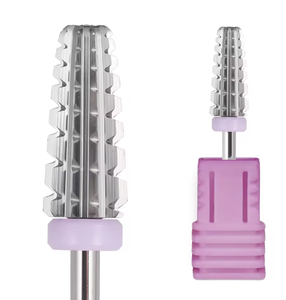 Broca Profesional 5 en 1 de Carburo de Tungsteno para Uñas, 4XC, Cilíndrica Cónica, Extra Gruesa, 3/32'', para Remover Acrílico Rápidamente - Product Image 4