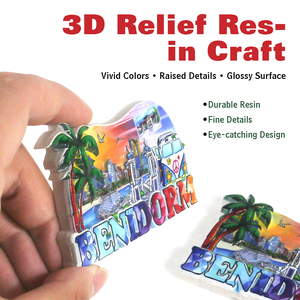 Imán <span class=keywords><strong>de</strong></span> resina 3D personalizado para nevera: recuerdo <span class=keywords><strong>de</strong></span> viaje personalizado para decorar tu nevera con recuerdos - Product Image 2