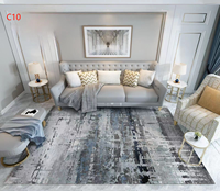 Tapis de luxe populaire fait main en velours cristallin, personnalisable, antidérapant, adapté aux animaux domestiques, à poils ras et rembourré, pour la décoration intérieure du salon