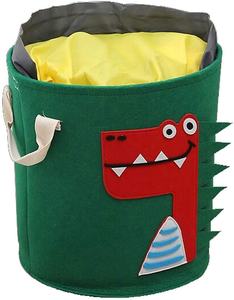 Simpatico dinosauro Design giocattolo per bambini cestino portaoggetti rapido cestino portaoggetti in feltro e grande tappetino da gioco con coulisse - Product Image 2