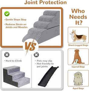 Hoge Kwaliteit Huisdier Klimladder Hond Trappen Voor Hoge Bedden Opvouwbare Hond <span class=keywords><strong>Ladder</strong></span> Trappen - Product Image 6