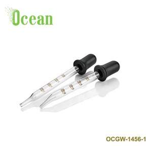 Ống Nhỏ Giọt Thủy Tinh Hiệu Chỉnh 1Ml Tinh Dầu Ống Nhỏ Giọt Với Đầu Cao Su Trắng Đen, Đầu Thẳng Và Khuỷu Tay - Product Image 6