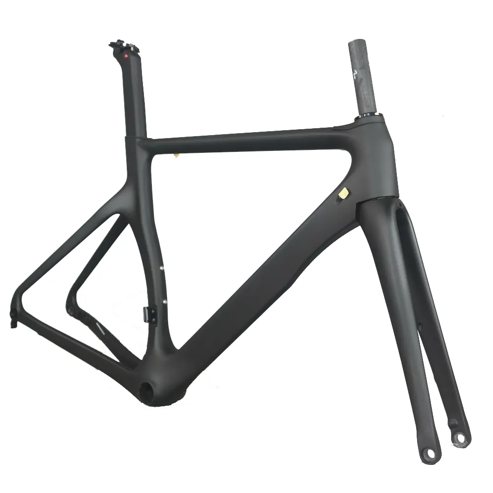 SERAPH yeni Aero tasarım tüm siyah renk Disk karbon yol bisiklet iskeleti karbon fiber yarış disk bisiklet frame700c bisiklet TT-X3