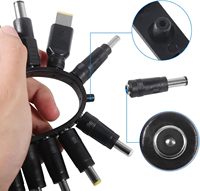 DAJIANG OEM Kit d'adaptateurs universels de 10 prises d'alimentation CC personnalisées avec embouts 5,5 mm x 2,1 mm pour ordinateur portable, haut-parleur et notebook
