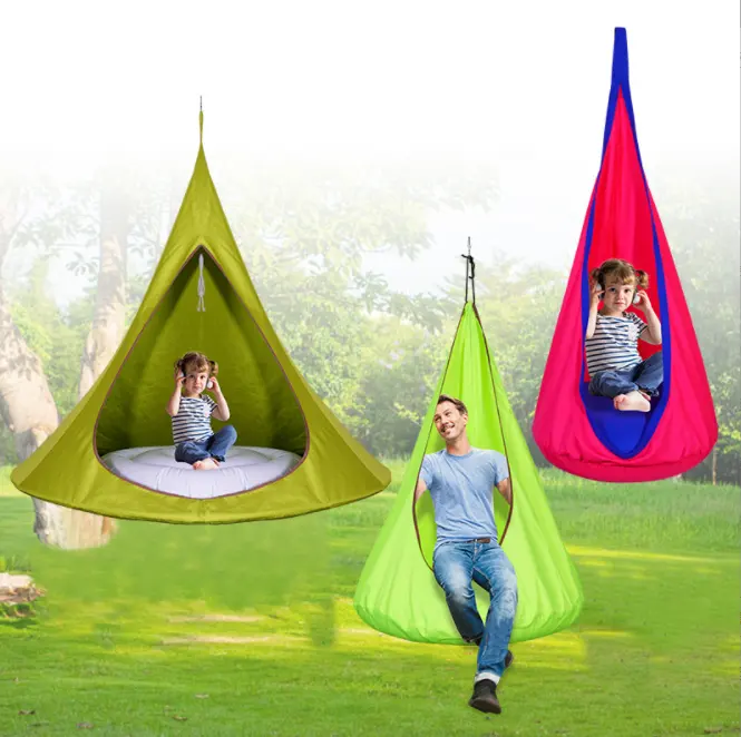 Tenda da campeggio pieghevole da esterno per bambini altalena per adulti amaca appesa tenda per casa sull'albero per giardino