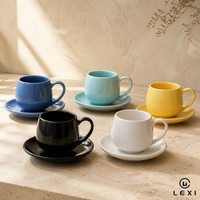 Ensemble tasse et soucoupe à café en porcelaine vintage motif papillon 350 ml, blanc élégant, pour le thé de l'après-midi, décoration intérieure, cadeau, table, cuisine, vente en gros