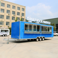 Chammp BBQ Food Trailers Cuisine entièrement équipée Café Boutique Food Truck Container Chariots de nourriture mobiles Offre Spéciale