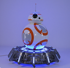 Sculpture de robot futuriste irrégulière en résine artistique grandeur nature, personnalisée, avec éclairage LED et finition chromée, pour centre commercial, thème science-fiction - Product Image 3