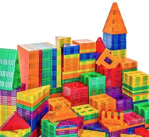 מפעל הסיטונאי מחיר נמוך הסיטונאי בניין מגנטי בלוקים צעצועים אריחים גזע חינוך מגנט לילדים - Product Image 3