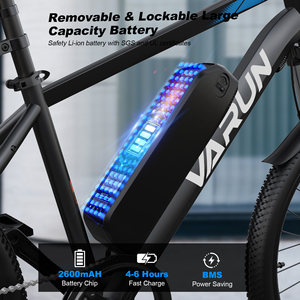 Vélo électrique tout-terrain VARUN 24 pouces, 350W, 32 km/h, Shimano 7 vitesses, pour sentiers urbains, pour femmes, entrepôt CA, faible MOQ, OEM/ODM - Product Image 6