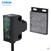 Capteur photoélectrique CORON série GF2 DC12-24V, câble de 2 m, boîtier en plastique, réflexion miroir, réflexion diffuse, traversant