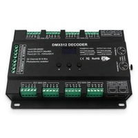 Controlador decodificador RDM de 32 canales 96A RGB RGBW multicanal DMX 512 LED para sistemas de iluminación de escenario de 8 bits/16 bits