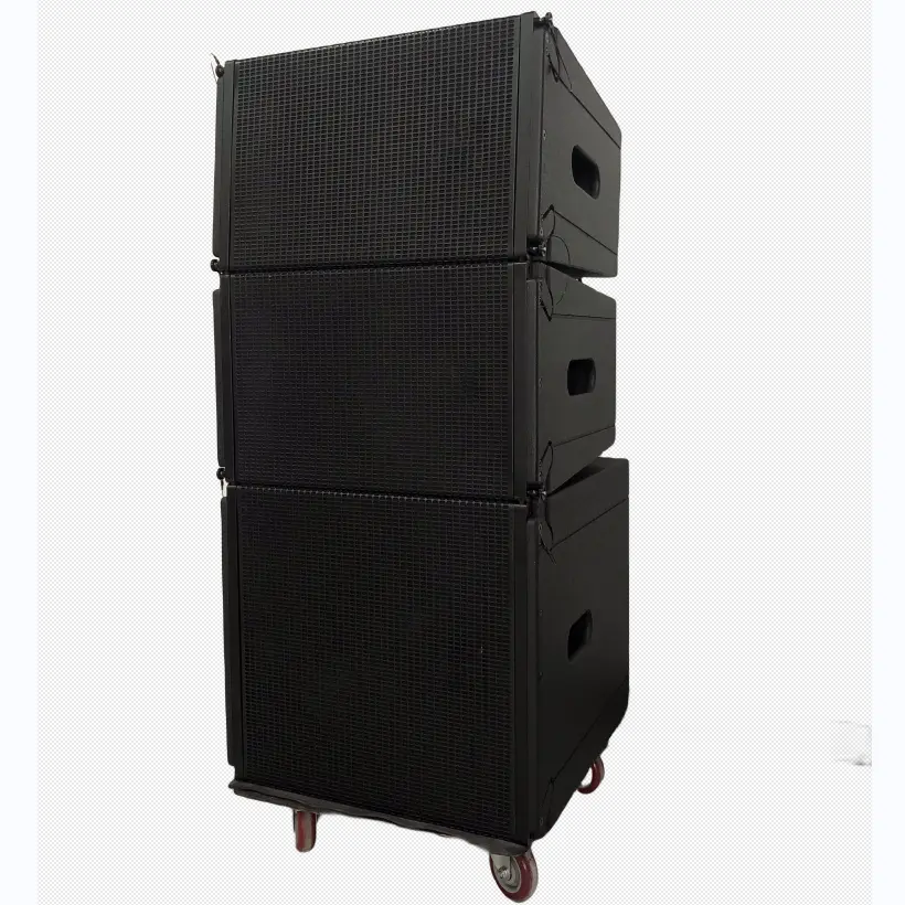 Caisson de basses alimenté Portable DJ karaoké PA système audio puissance bluetooth passif actif mini tour colonne ligne haut-parleurs